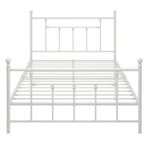 Manalo Metal King Size Bed In White