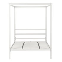 Modena Metal Canopy Double Bed In White