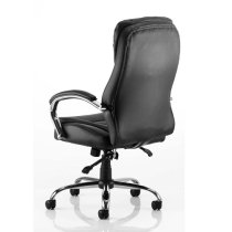 Rocky Leather High Back Executive Office Chair In Black