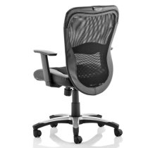 Victor II Leather Executive Office Chair In Black With Arms