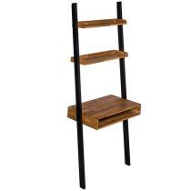 Chollerford Wooden Ladder Laptop Desk In Natural And Black