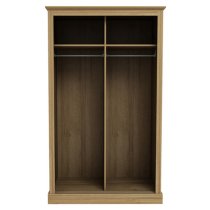 Devan Wooden Sliding Wardrobe With 2 Doors In Oak