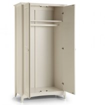 Adilet Wardrobe In White With 2 Doors