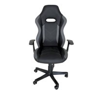 Myhomi Polyester Gaming Chair With Arms In Black And Grey