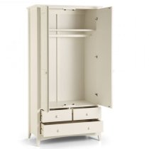 Caelia Combi Wardrobe In White With 2 Doors 3 Drawers