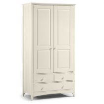 Caelia Combi Wardrobe In White With 2 Doors 3 Drawers