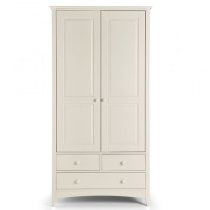 Caelia Combi Wardrobe In White With 2 Doors 3 Drawers