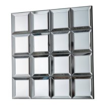 Bracken Square Wall Bedroom Mirror In Silver