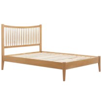 Barwick Wooden King Size Bed In Oak