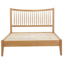 Barwick Wooden King Size Bed In Oak