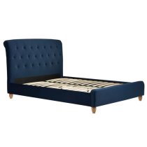 Brampton Fabric King Size Bed In Midnight Blue