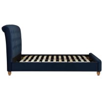 Brampton Fabric King Size Bed In Midnight Blue