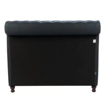 Castella Fabric Ottoman King Size Bed In Charcoal