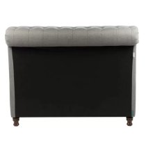 Castella Fabric Ottoman King Size Bed In Grey