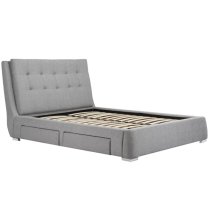 Mayfair Fabric Super King Size Bed With 4 Drawers In Grey