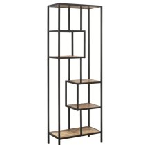 Urbana Wooden Tall Shelving Unit In Rustic