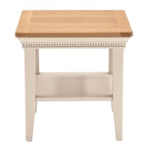 Winches Square Wooden End Table In Silver Birch