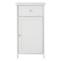 Partland Wooden Floor Standing Bathroom Storage Cabinet In White