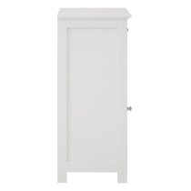 Partland Wooden Floor Standing Bathroom Storage Cabinet In White