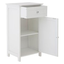 Partland Wooden Floor Standing Bathroom Storage Cabinet In White