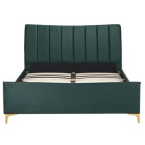 Claver Fabric Double Bed In Green