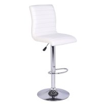 Caprice Melange Effect Bar Table With 4 Ripple White Stools