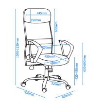 Osterley Home Office Chair In Grey Mesh