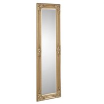 Padilla Dressing Mirror In Golden Wooden Frame