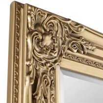 Padilla Dressing Mirror In Golden Wooden Frame