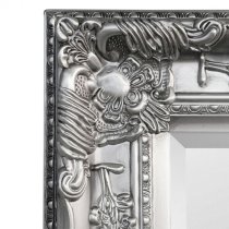 Padilla Lean-to Dress Mirror In Pewter Wooden Frame