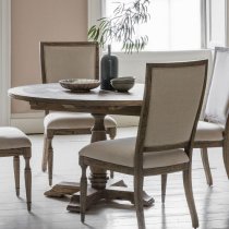 Mestiza Round Wooden Extending Dining Table In Natural