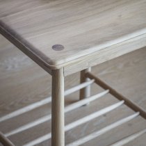 Burbank Oak Wood Side Table In Oak