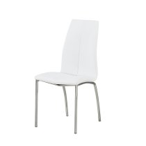 Candice White High Gloss Dining Table With 6 Opal White Chairs