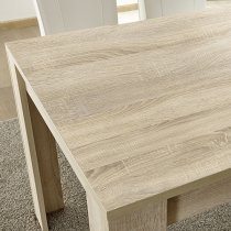 Aleta Extending Wooden Dining Table In Sonoma Oak