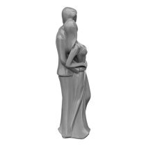 Ankaa Ceramic Wedding Couple Figurine In Grey