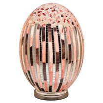 Izar Large Art Deco Design Mosaic Glass Egg Table Lamp