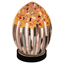 Izar Small Art Deco Design Mosaic Glass Egg Table Lamp