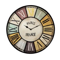 Merope Industrial Style Metal Wall Clock Chalet