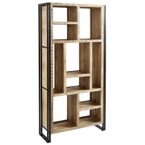 Clio Wooden Shelving Bookcase In Oak