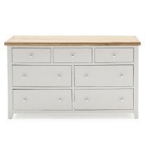 Freda Wooden Chest Of 7 Drawers In Grey And Oak