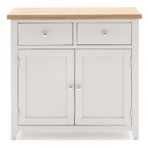 Freda Wooden Sideboard With 2 Doors 2 Drawers In Grey And Oak