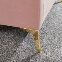 Pulford Velvet Upholstered Ottoman Storage Bench In Blush Pink