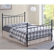 Alderley Metal King Size Bed In Black