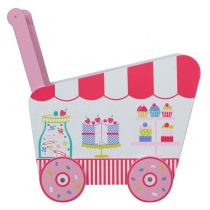 Patisserie Kids Push Along Toy Box In Pink