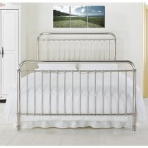 Rose Classic Metal Double Bed In Chrome