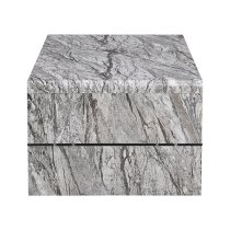 Momo High Gloss Coffee Table In Melange Marble Effect