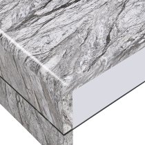 Momo High Gloss Coffee Table In Melange Marble Effect