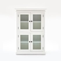 Allthorp Medium Wooden Display Cabinet In Classic White