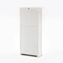 Allthorp Large Wooden Display Cabinet In Classic White