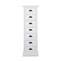 Allthorp Tall Chest Of Drawers In Classic White With 7 Drawers